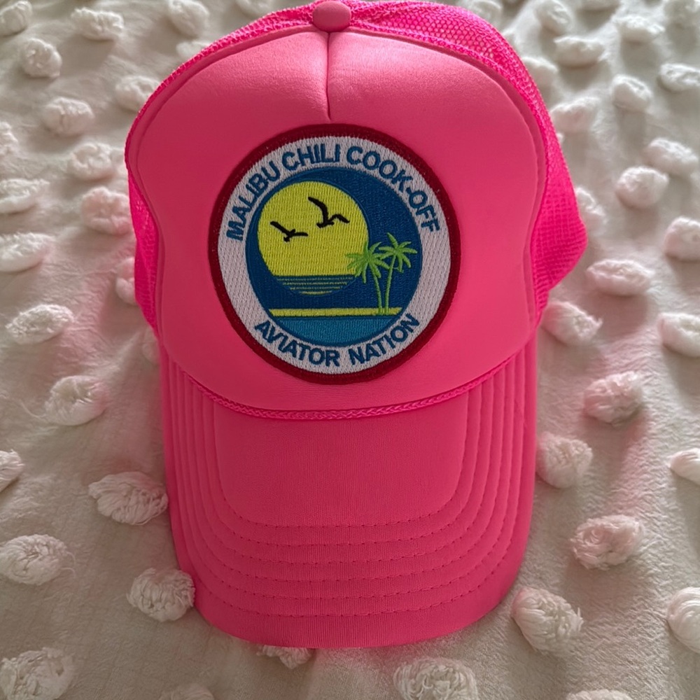 Aviator Nation Pink Trucker Hat